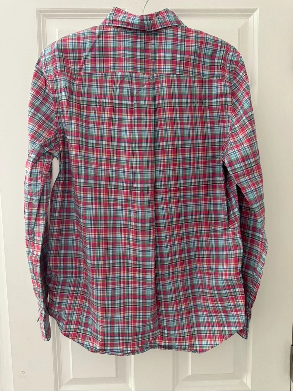 Ralph Lauren Pink and Blue Plaid Button-Down Shirt
